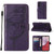 Samsung Galaxy A25 5G Embossed Butterfly Leather Phone Case - Dark Purple