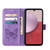 Samsung Galaxy A25 5G Embossed Butterfly Leather Phone Case - Purple