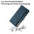 Samsung Galaxy A25 5G ESEBLE Retro Frosted RFID Flip Leather Phone Case - Dark Green