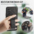 Samsung Galaxy A25 5G Fierre Shann Oil Wax Cow Leather Card Holder Back Phone Case - Black