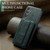 Samsung Galaxy A25 5G Fierre Shann Oil Wax Cow Leather Card Holder Back Phone Case - Green Samsung Galaxy A25 5G Fierre Shann Oil Wax Cow Leather Card Holder Back Phone Case - Green