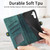 Samsung Galaxy A25 5G Geometric Zipper Wallet Side Buckle Leather Phone Case - Green