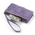 Samsung Galaxy A25 5G Geometric Zipper Wallet Side Buckle Leather Phone Case - Purple