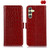 Samsung Galaxy A25 5G Global Crocodile Top Layer Cowhide Leather Phone Case - Red