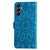 Samsung Galaxy A25 5G Global Embossed Sunflower Leather Phone Case - Blue Samsung Galaxy A25 5G Global Embossed Sunflower Leather Phone Case - Blue