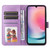 Samsung Galaxy A25 5G Global Embossed Sunflower Leather Phone Case - Purple