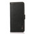 Samsung Galaxy A25 5G Global KHAZNEH Side-Magnetic Litchi Genuine Leather RFID Phone Case - Black