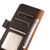 Samsung Galaxy A25 5G Global KHAZNEH Side-Magnetic Litchi Genuine Leather RFID Phone Case - Brown