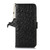 Samsung Galaxy A25 5G Global Ostrich Pattern Genuine Leather RFID Phone Case - Black