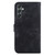 Samsung Galaxy A25 5G Lily Embossed Leather Phone Case - Black