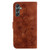 Samsung Galaxy A25 5G Lily Embossed Leather Phone Case - Brown