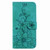 Samsung Galaxy A25 5G Lily Embossed Leather Phone Case - Green