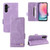 Samsung Galaxy A25 5G Magnetic Clasp Leather Phone Case - Purple