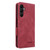 Samsung Galaxy A25 5G Magnetic Clasp Leather Phone Case - Red