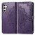 Samsung Galaxy A25 5G Mandala Flower Embossed Leather Phone Case - Purple