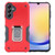 Samsung Galaxy A25 5G Non-slip Shockproof Armor Phone Case with Ring Holder - Red