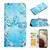 Samsung Galaxy A25 5G Oil Embossed 3D Drawing Leather Phone Case - Blue Butterflies