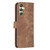 Samsung Galaxy A25 5G Plaid Embossed Leather Phone Case - Brown