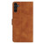 Samsung Galaxy A25 5G Seven Butterflies Embossed Leather Phone Case - Brown