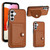 Samsung Galaxy A25 5G Shockproof Leather Phone Case with Card Holder - Brown