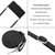 Samsung Galaxy A25 5G Skin Feel Heart Embossed Leather Phone Case with Long Lanyard - Black