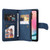 Samsung Galaxy A25 5G Skin Feel Multi-Card Wallet Zipper Leather Phone Case - Blue Samsung Galaxy A25 5G Skin Feel Multi-Card Wallet Zipper Leather Phone Case - Blue