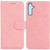 Samsung Galaxy A25 5G Skin Feel Pure Color Flip Leather Phone Case - Pink