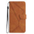 Samsung Galaxy A25 5G Stitching Embossed Leather Phone Case - Brown