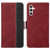 Samsung Galaxy A25 5G Stitching Side-Magnetic RFID Leather Phone Case - Red