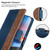 Samsung Galaxy A25 5G Stitching Side-Magnetic RFID Leather Phone Case - Royal Blue