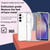 Samsung Galaxy A25 5G Terminator Style Glitter Powder Shockproof Phone Case - White