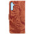 Samsung Galaxy A25 5G Tiger Embossing Pattern Flip Leather Phone Case - Brown
