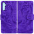 Samsung Galaxy A25 5G Tiger Embossing Pattern Flip Leather Phone Case - Purple