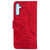 Samsung Galaxy A25 5G Tiger Embossing Pattern Flip Leather Phone Case - Red