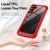 Samsung Galaxy A25 5G TPU + PC Lens Protection Phone Case - Red