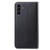 Samsung Galaxy A25 5G Tricolor Stitching Horizontal Flip Leather Phone Case - Black