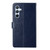 Samsung Galaxy A25 5G Y-shaped Pattern Flip Leather Phone Case - Blue