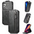Samsung Galaxy A25 5G Zipper Wallet Vertical Flip Leather Phone Case - Black