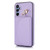 Samsung Galaxy A15 5G YM007 Ring Holder Card Bag Skin Feel Phone Case - Purple