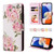 Samsung Galaxy A15 5G Bronzing Painting RFID Leather Case - Rose Flower