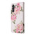 Samsung Galaxy A15 5G Bronzing Painting RFID Leather Case - Rose Flower