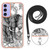 Samsung Galaxy A15 5G Electroplating Dual-side IMD Phone Case with Lanyard - Totem Elephant