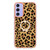 Samsung Galaxy A15 5G Electroplating Dual-side IMD Phone Case with Ring Holder - Leopard Print