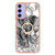 Samsung Galaxy A15 5G Electroplating Dual-side IMD Phone Case with Ring Holder - Totem Elephant