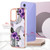 Samsung Galaxy A15 5G Electroplating IMD TPU Phone Case - Purple Flower