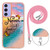 Samsung Galaxy A15 5G Electroplating IMD TPU Phone Case with Lanyard - Dream Butterfly