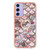 Samsung Galaxy A15 5G Electroplating IMD TPU Phone Case with Ring - Pink Scales