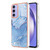 Samsung Galaxy A15 5G Electroplating Marble Dual-side IMD Phone Case - Blue 018