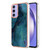 Samsung Galaxy A15 5G Electroplating Marble Dual-side IMD Phone Case - Green 017