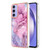 Samsung Galaxy A15 5G Electroplating Marble Dual-side IMD Phone Case - Pink 013